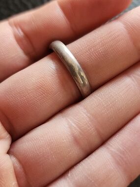 VTG Classic Simple Sterling Silver Band Ring- Size 11.5